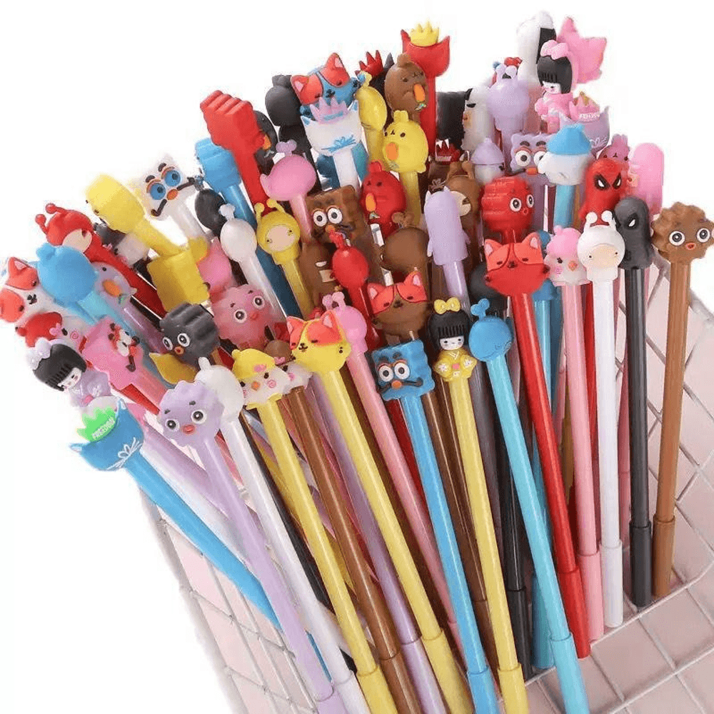 Cartoon Topper Gel Pens, Assorted